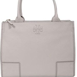 Tory Burch Ella Large Canvas Tote Handbag
